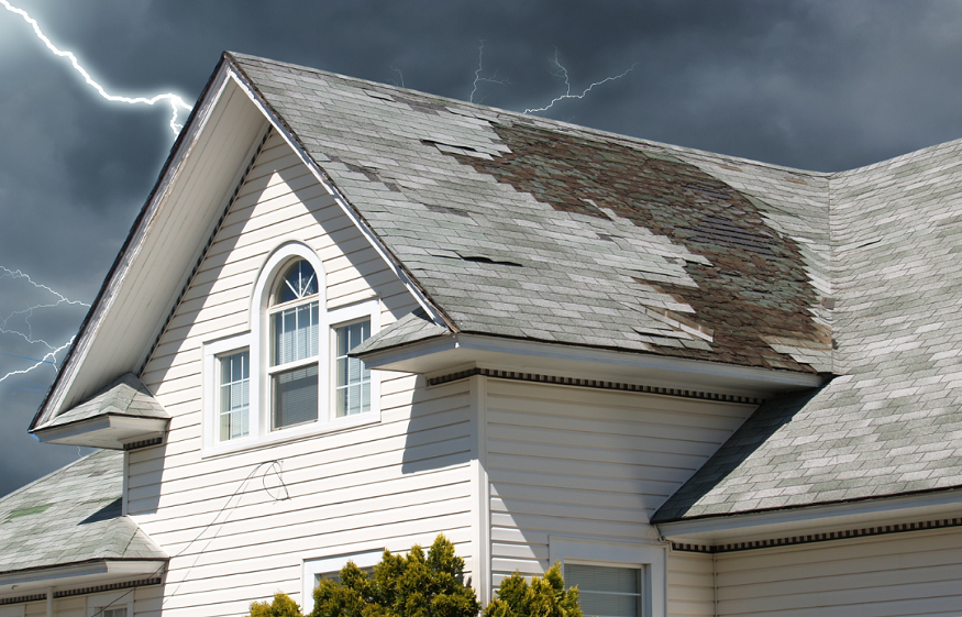 roof after a storm